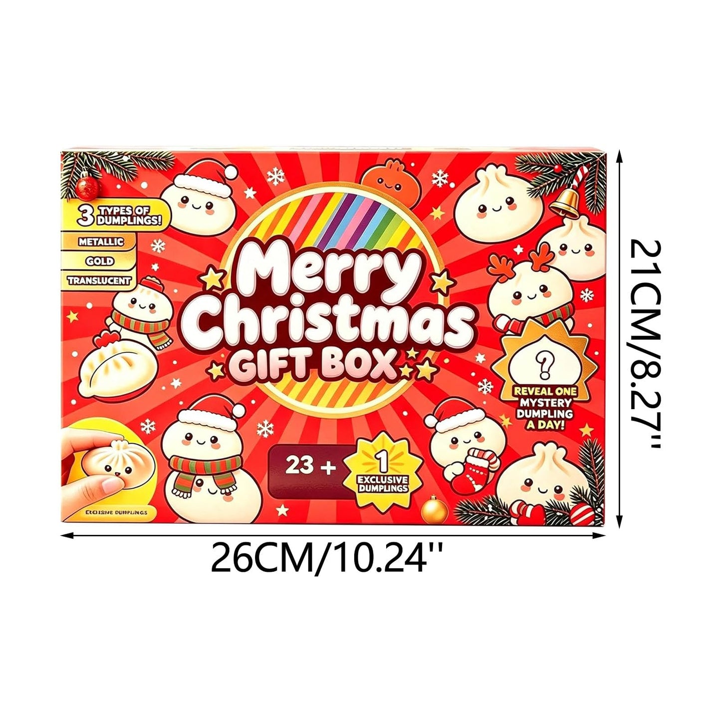 ๐
2026 Christmas Squishy Advent Calendar - 24 Days Dumpling Squishies Toys