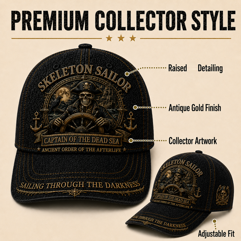 ๐ SKELETON SAILOR โ Captain Of The Dead Sea Limited Edition Hat