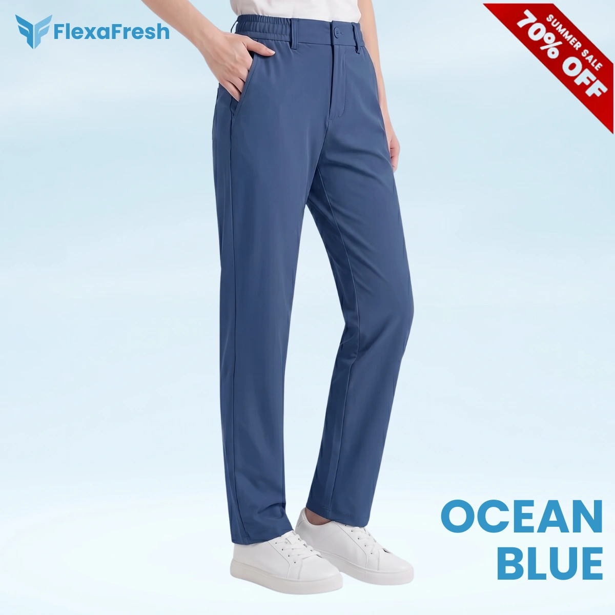 FlexaFresh - Unisex's Ultra Stretch Ice Silk Comfort Casual Pants - FREE SHIPPING