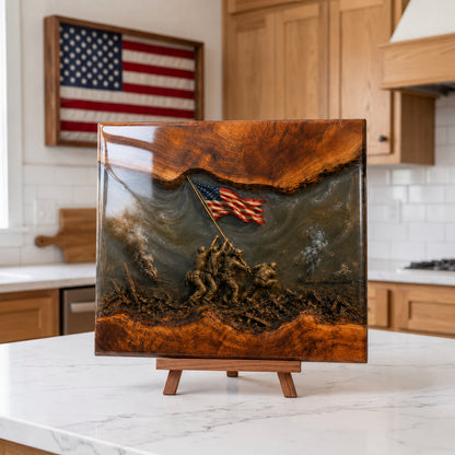 Handcrafted Veteran Memorial Display Boards
