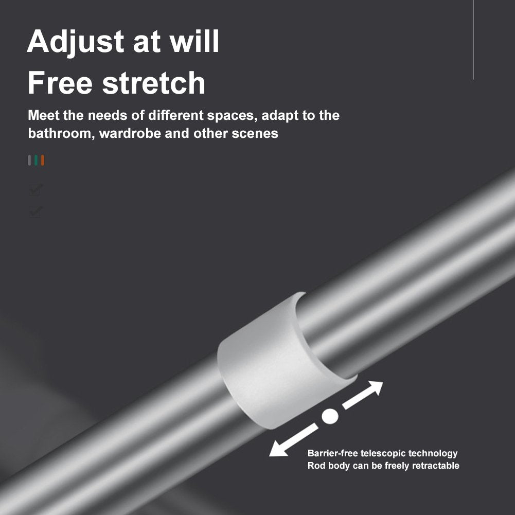 Drill-Free Adjustable Tension Rod – Expand Storage Without Wall Damage