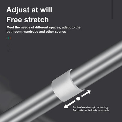 Drill-Free Adjustable Tension Rod – Expand Storage Without Wall Damage