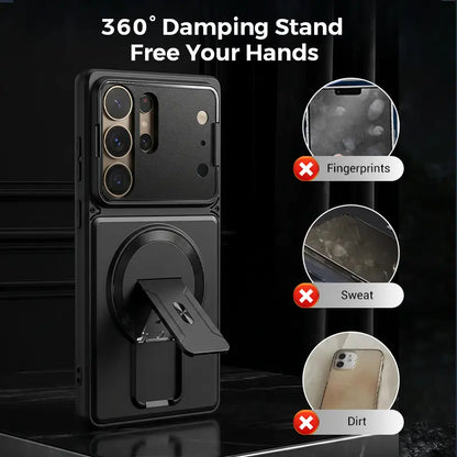 GOFAIR™ Magnetic Kickstand Phone Case for Samsung Galaxy S Series – Shockproof Slim Case with Camera Lens Protection & Hidden Stand