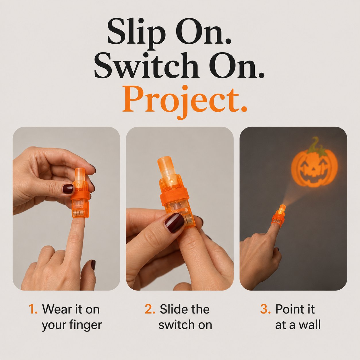 Halloween Finger Projector Lights – 40PCS