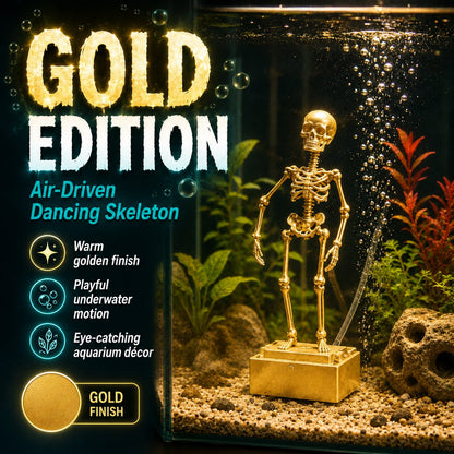 🫧 Air-Driven Dancing Skeleton Aquarium Ornament 🐠