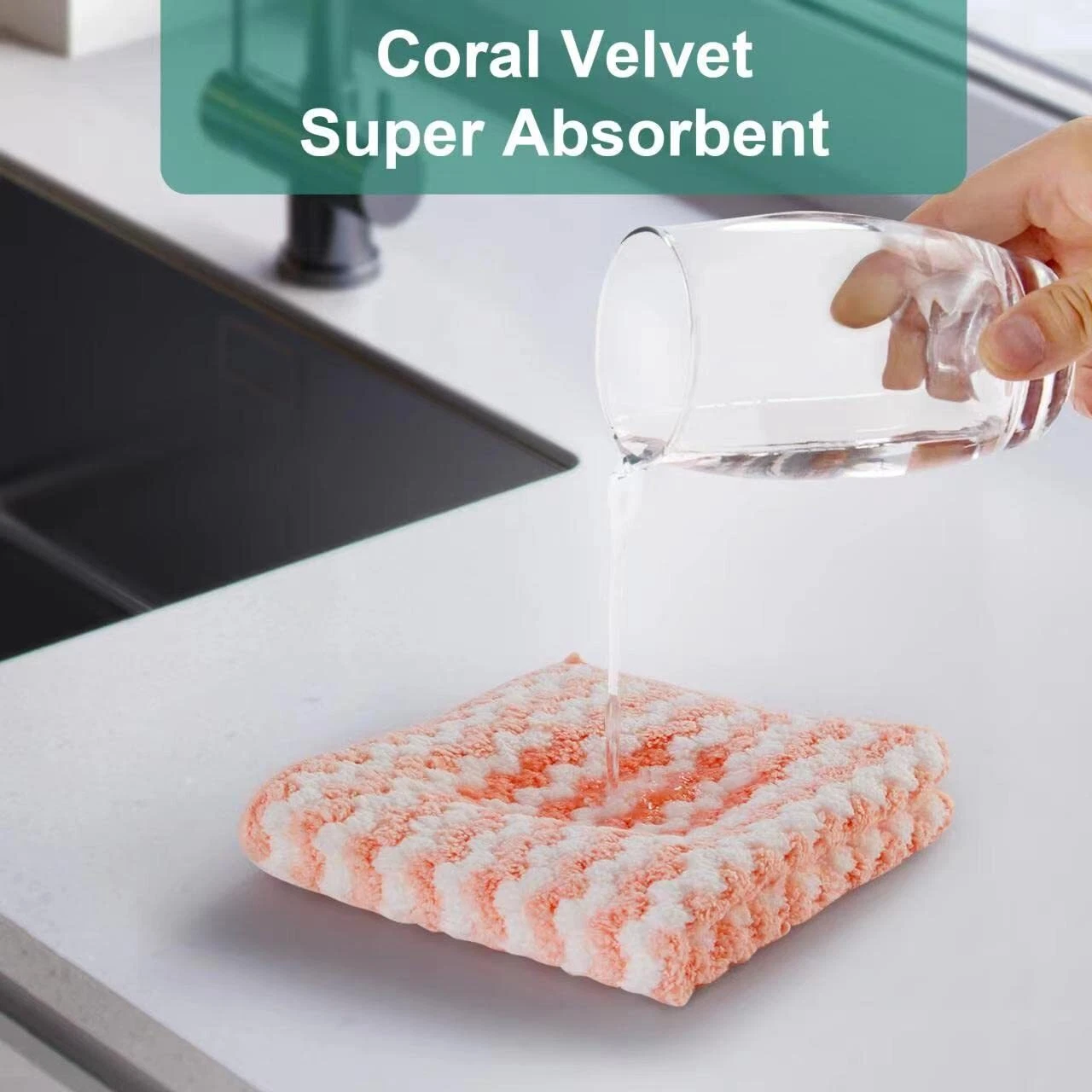 🔥10-Pack Microfiber Cleaning Cloths - Super Absorbent - Multiple Colors
