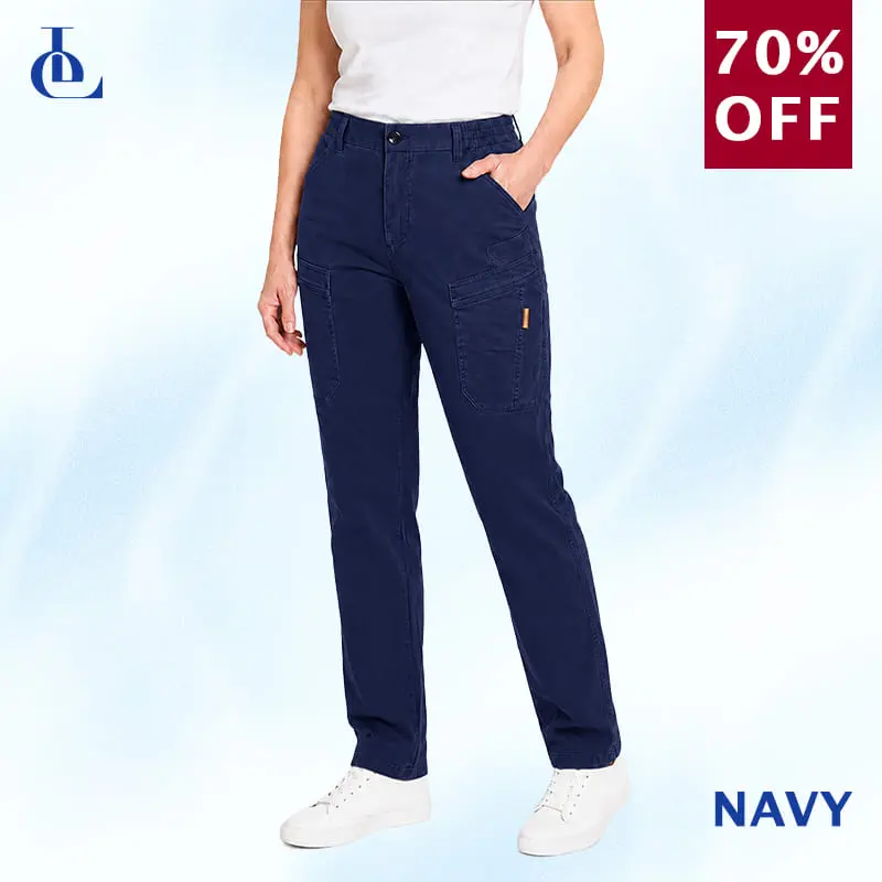 Women’s Stretch-Waist 6-Pocket Comfort Pants