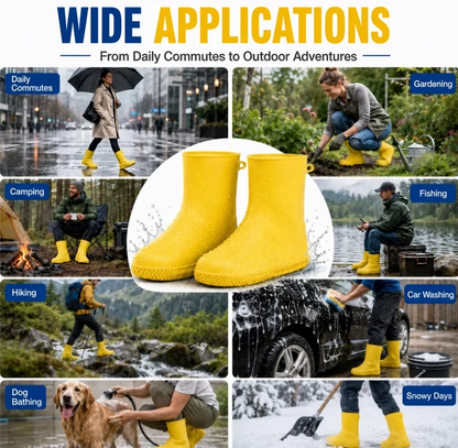 Stop Soaked Sneakers! Heavy-Duty Rain Shoe Covers – Anti-Slip & Fold Into Your Bag