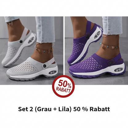 Orthopädische Clogs mit Luftkissen-Stütze zur Entlastung von Rücken und Knien