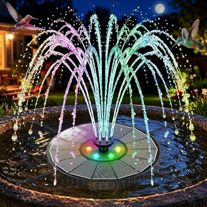 Solar-Powered LED Pool Fountain - Perfect Upgrade for Your Swimming Pool