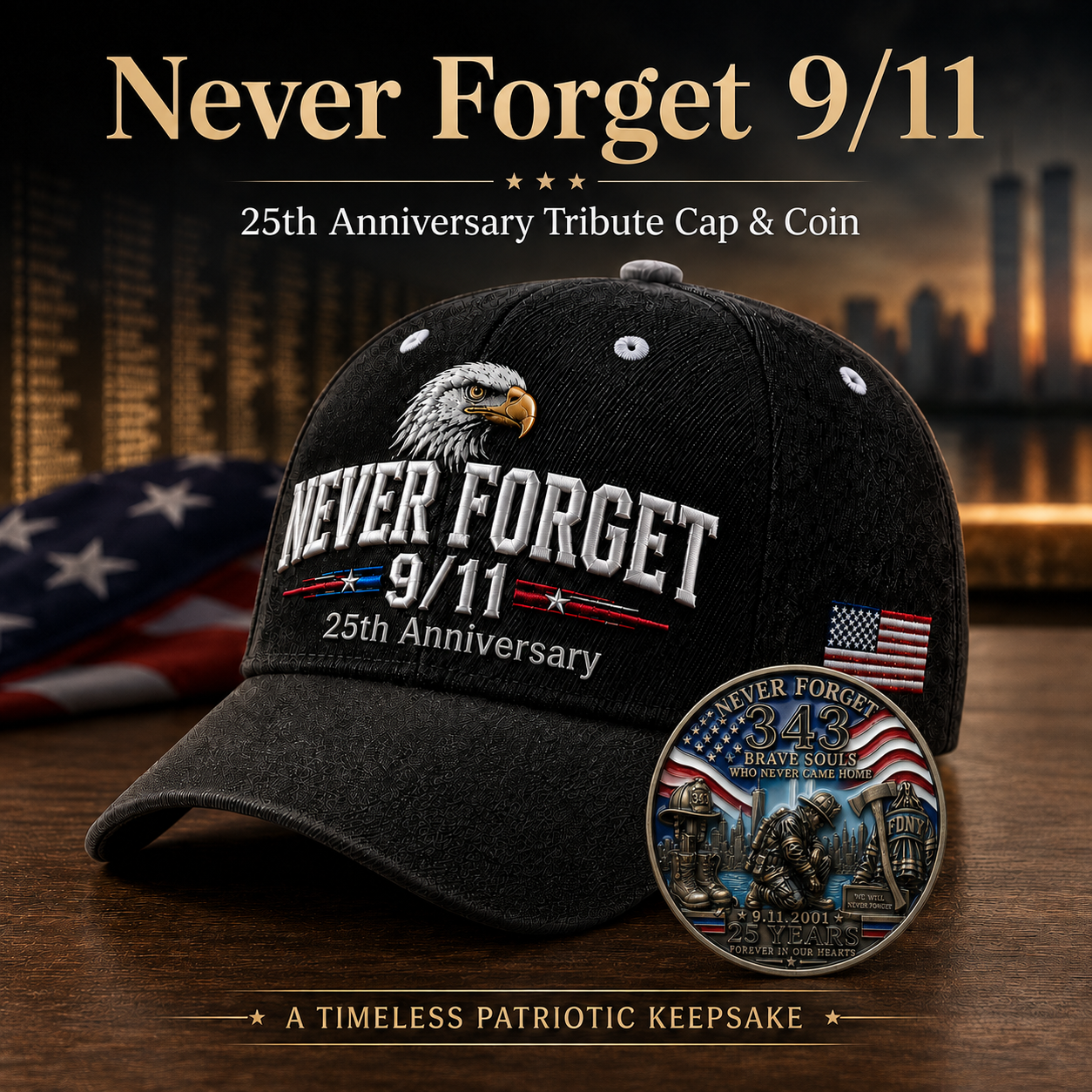 Never Forget 2001–2026 Honor Cap