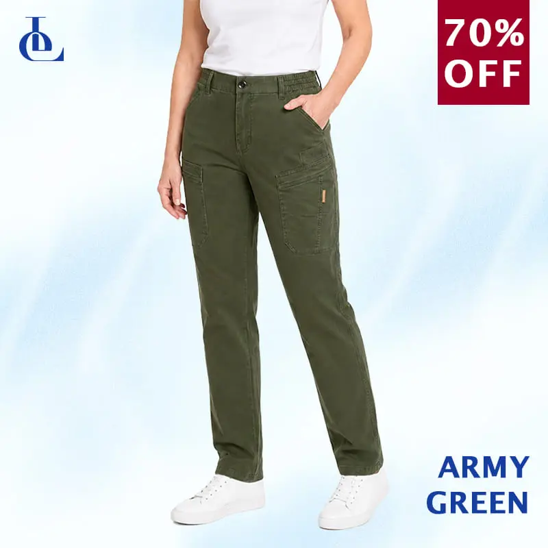 Women’s Stretch-Waist 6-Pocket Comfort Pants