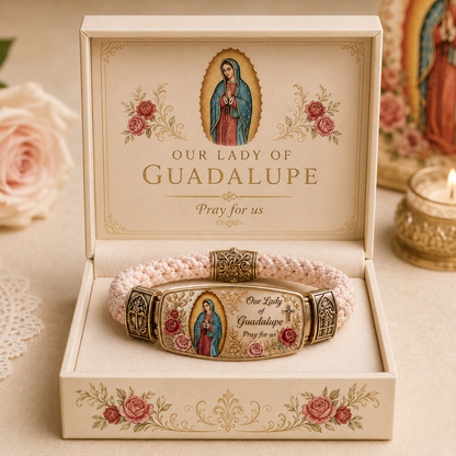 Heavenly Grace Bracelet – Christian Virgin Mary Bracelet Symbolizing Faith, Hope, Love & Divine Protection