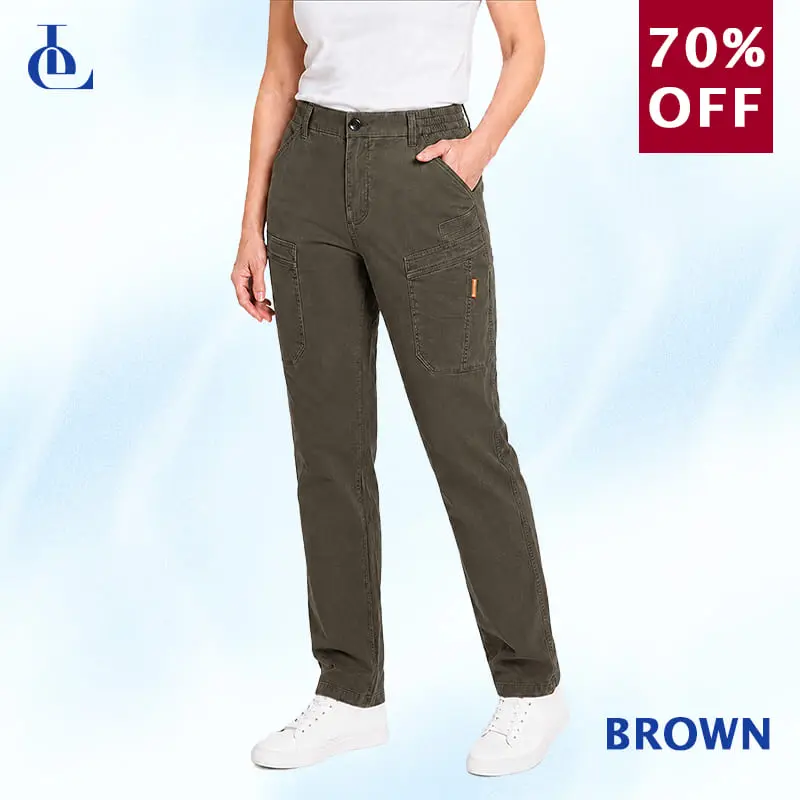 Women’s Stretch-Waist 6-Pocket Comfort Pants