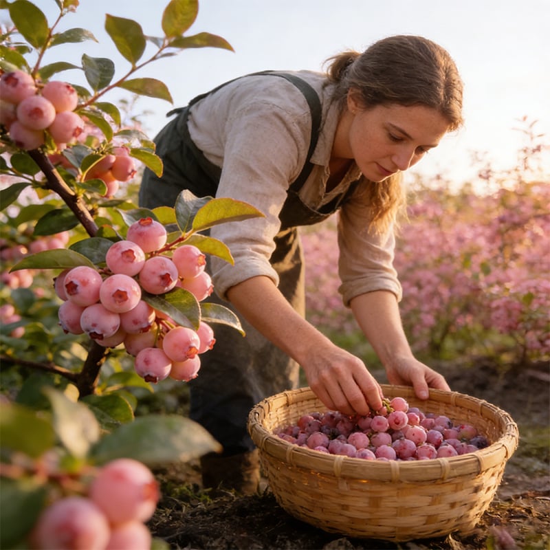 Premium Pink Blueberry Seeds -A Uniquely Delightful Taste