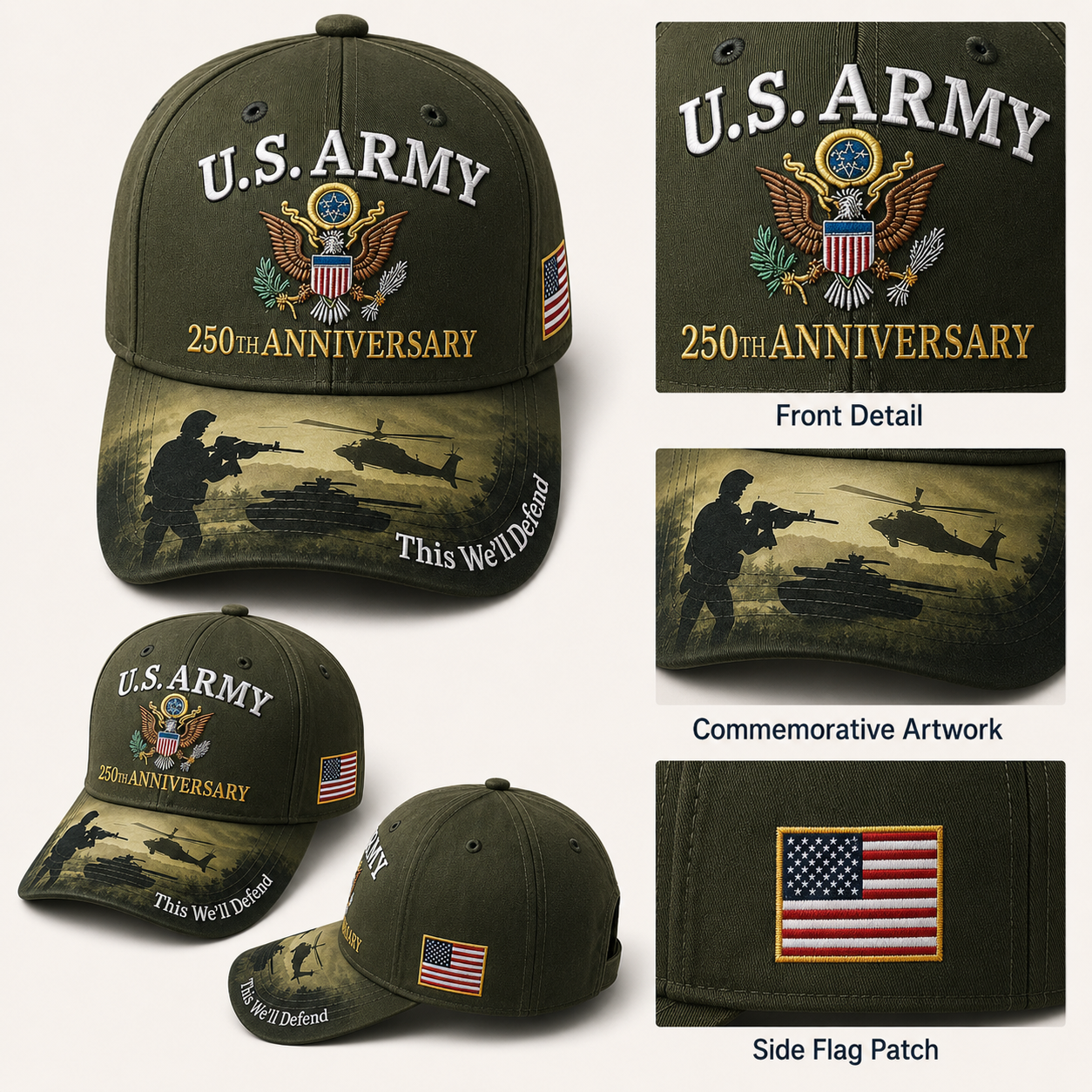 250th Anniversary Commemorative Embroidered Cap