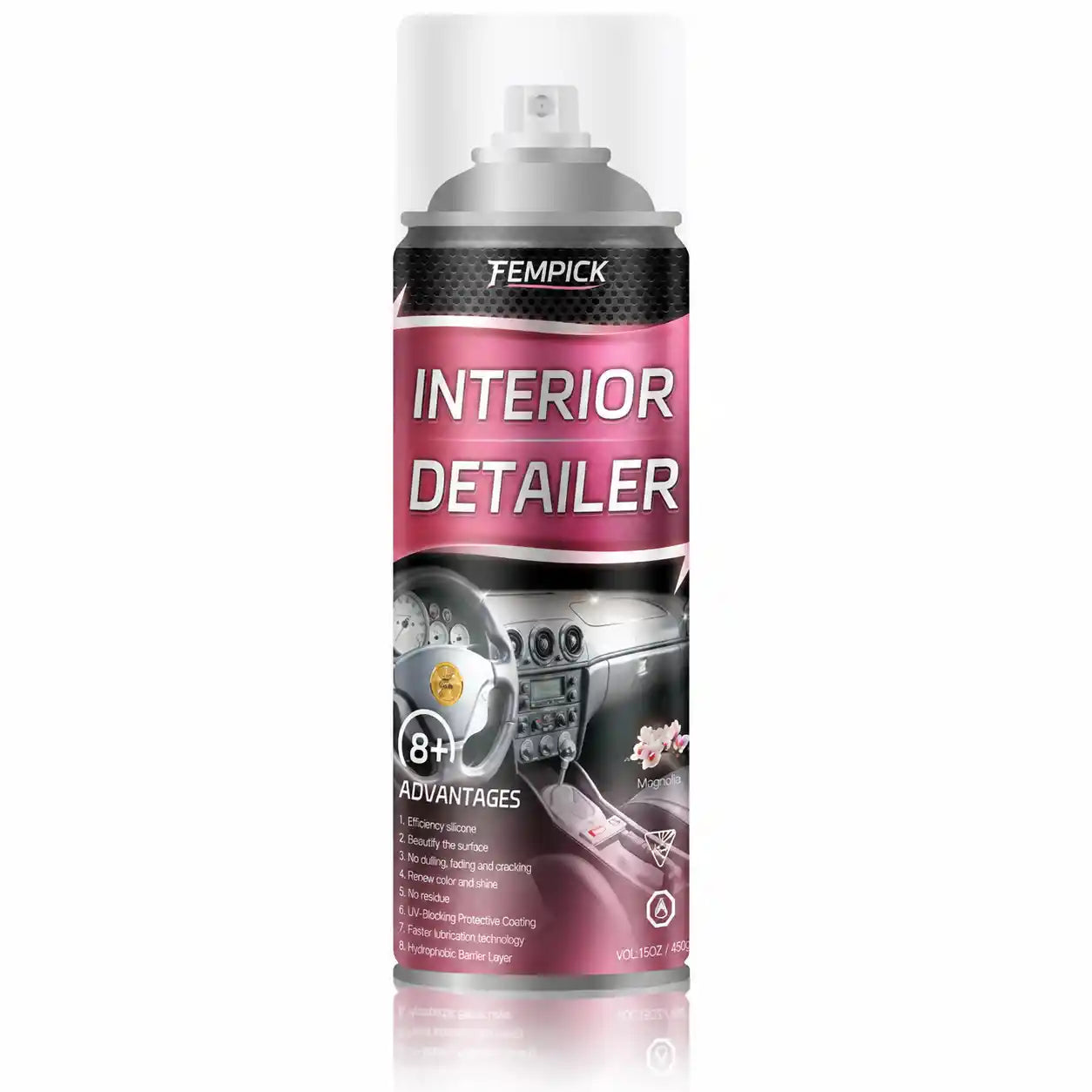 Fempick Ultimate Protection for Vinyl, Rubber, and Plastic Surfaces Car Interior Detailer and Protectant