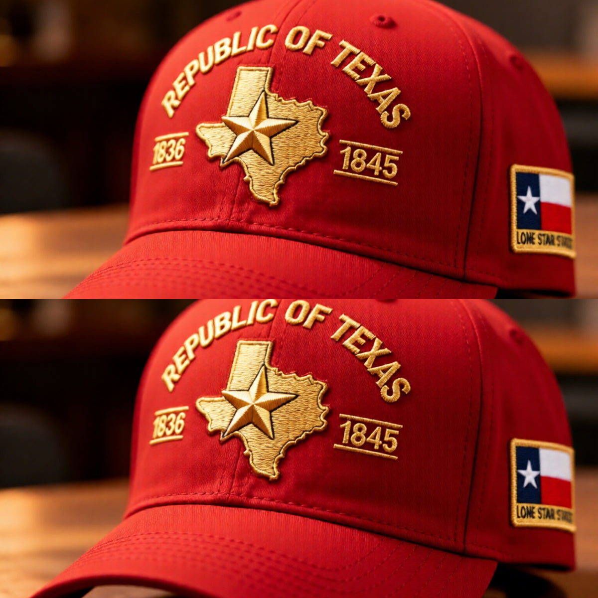 🔥 Republic of Texas Embroidered Hat – Premium Lone Star Heritage Cap