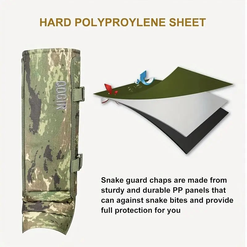 Snake-Resistant Outdoor Leg Gaiters