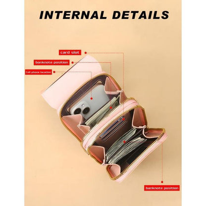 🔥2026 Trendy Minimalist Elegant Women's Touchscreen Crossbody Phone Wallet