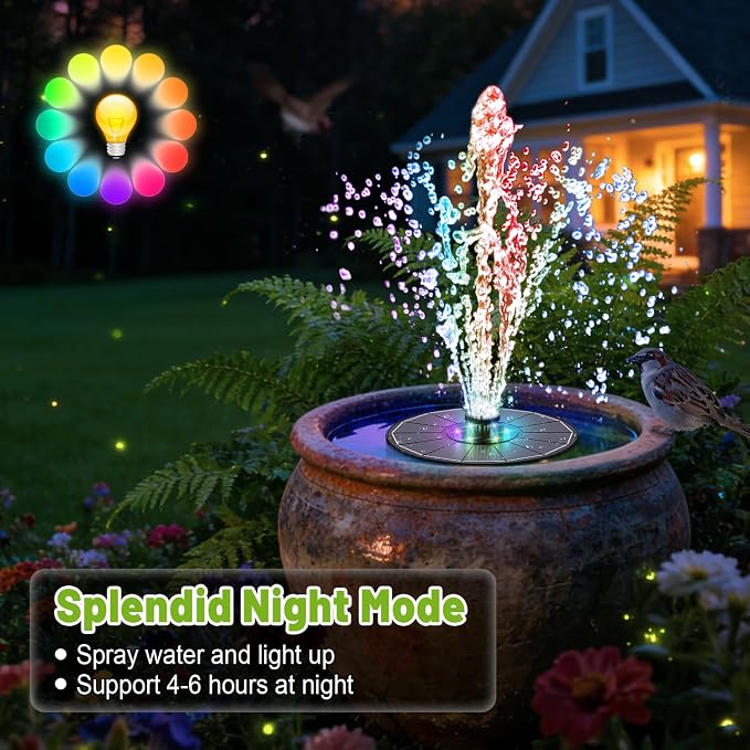 Solar-Powered LED Pool Fountain - Perfect Upgrade for Your Swimming Pool