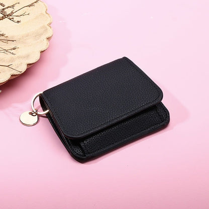 RFID Short Wallets for Women – Fashionable Card Holder with Key Ring & Coin Purse