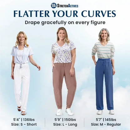 Women's Ultra Soft Stretch Perfect Drape Casual Pants