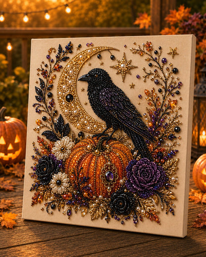 Halloween Pearl Art DIY Kit – Turn Tiny Pearls into Spooky-Cute Magic （BUY 2 FREE SHIPPING)