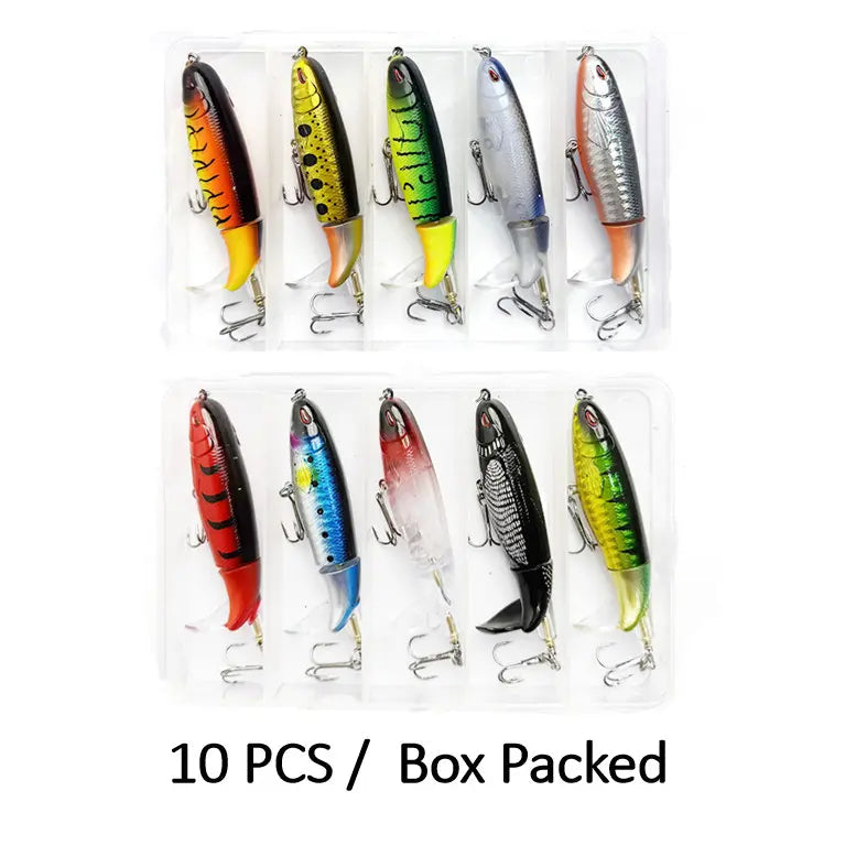 5-Pack 10cm  Artificial Fishing Lure – Perfect Casting Weight for Bass & Pike