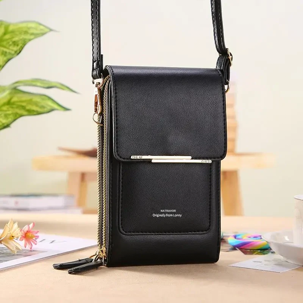 2026 Trendy Minimalist Elegant Women's Touchscreen Crossbody Phone Wallet