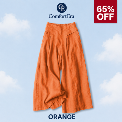 ComfortEra™ Flattering Soft Linen Palazzo Pants