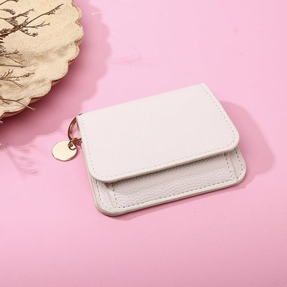 RFID Short Wallets for Women – Fashionable Card Holder with Key Ring & Coin Purse
