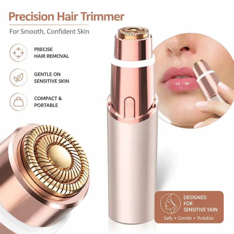 2 in 1 facial & eyebrow hair trimmer for Women,Portable Rechargeable Shaver