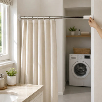 Drill-Free Adjustable Tension Rod – Expand Storage Without Wall Damage