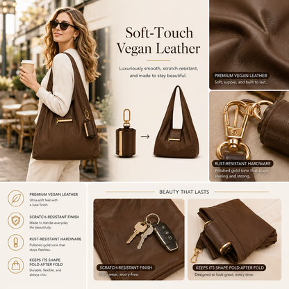2-in-1 Charm-to-Tote Transformable Bag