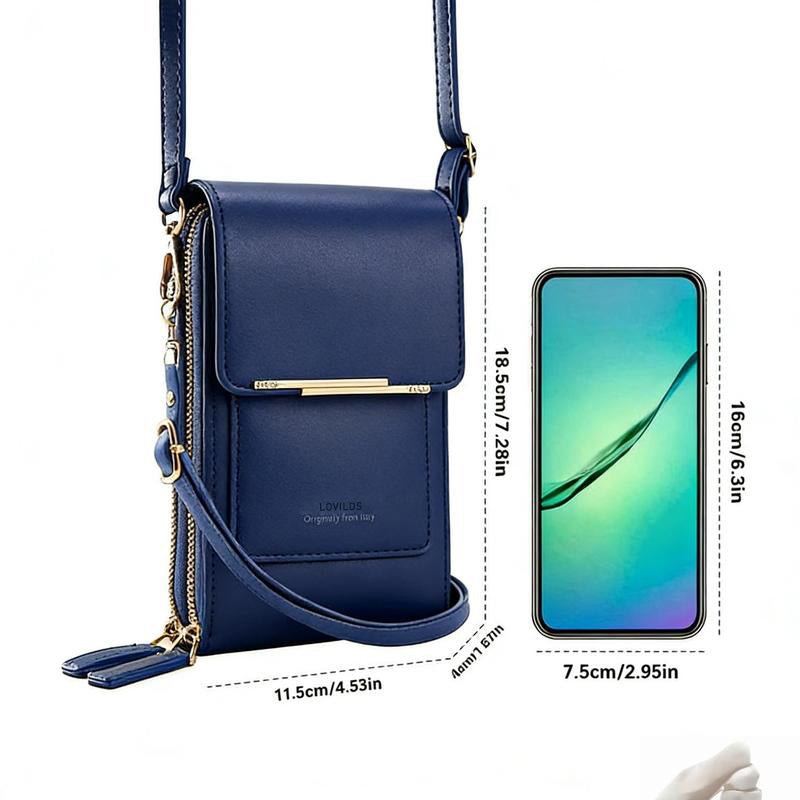 🔥2026 Trendy Minimalist Elegant Women's Touchscreen Crossbody Phone Wallet