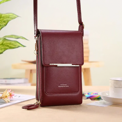 2026 Trendy Minimalist Elegant Women's Touchscreen Crossbody Phone Wallet