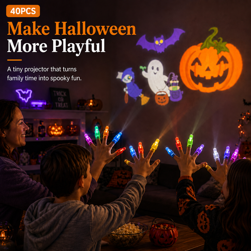 Halloween Finger Projector Lights – 40PCS