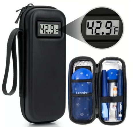 Insulin Cooler Travel Case with Temperature Display