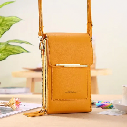 2026 Trendy Minimalist Elegant Women's Touchscreen Crossbody Phone Wallet