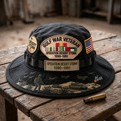 Gulf War Veteran Desert Storm Tribute Boonie Hat