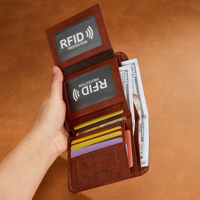 Ultra Slim RFID Leather Bifold