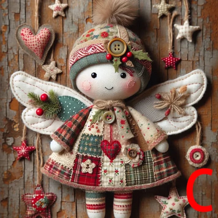 🔥LAST DAY 50% OFF - 🪡DIY Patchwork Angel Doll Kit