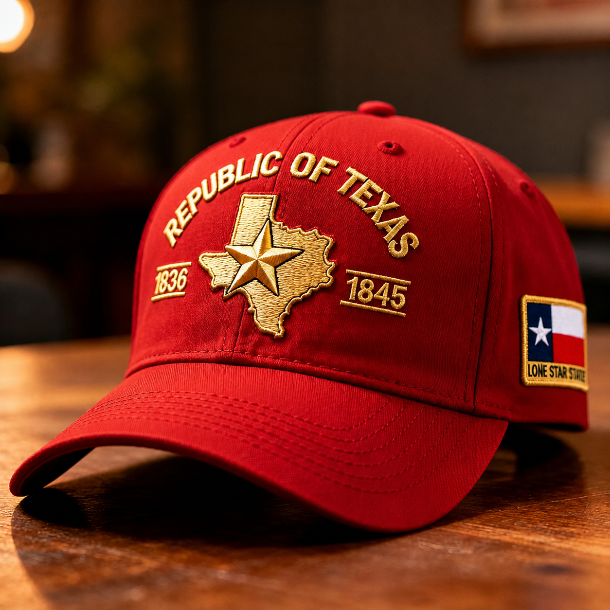 🔥 Republic of Texas Embroidered Hat – Premium Lone Star Heritage Cap