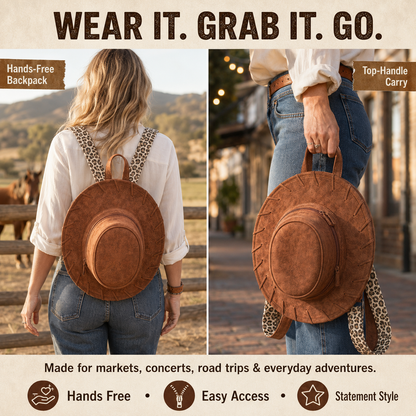 2026 Viral Cowboy Hat Backpack | Western Statement Bag