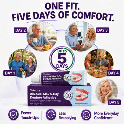 Natravor® Bio-Seal Max 5-Day Denture Adhesive