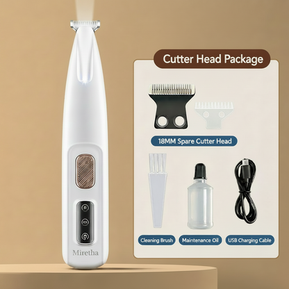 ✂️🐾Precision Pet Trimmer – Safe Grooming for Paws, Eyes & Tail with LED Light