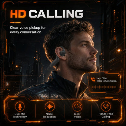 G206 On-Ear Wireless Bluetooth Headset - Audio Device with 8MP EIS Stabilized Camera, First-Person Perspective, Waterproof Headphones