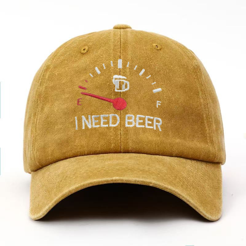 🍺I NEED BEER Embroidered Baseball Cap