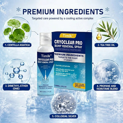 Timlk® CryoClear Pro Bump Renewal Spray